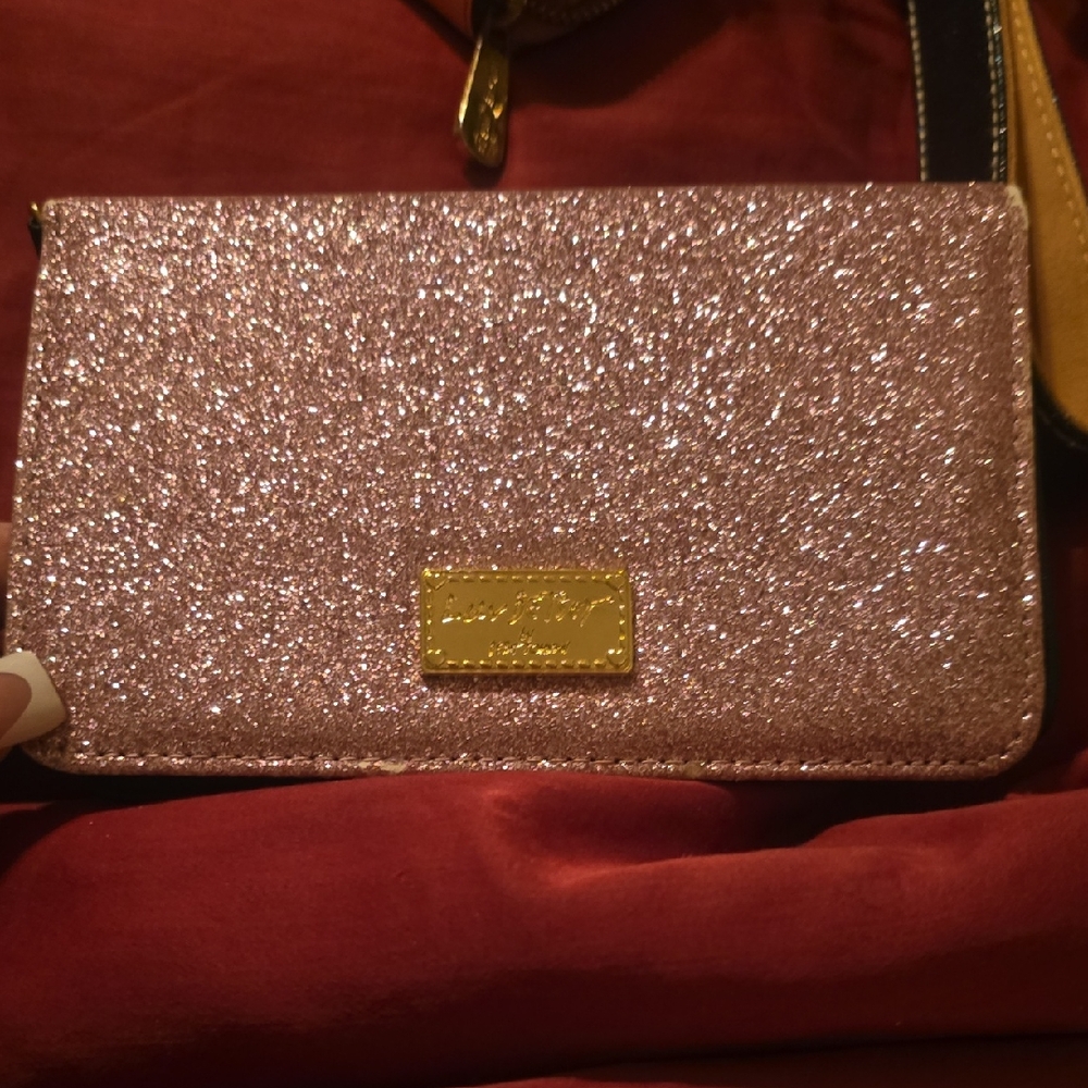 Betsey Johnson Pink Clutch Wristlet